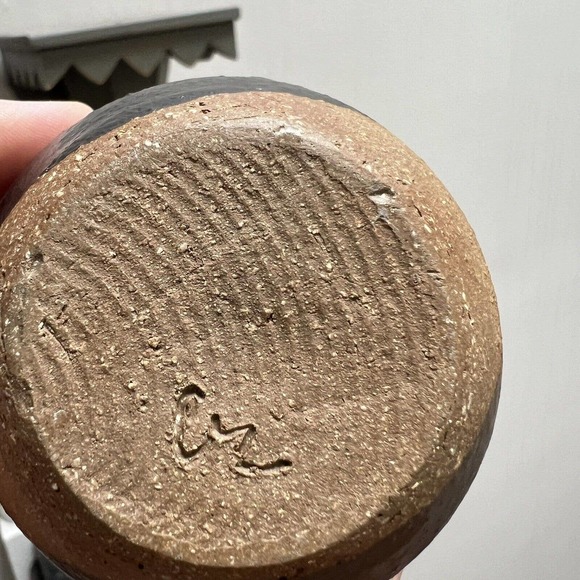 Carol McFarlan Pond Farm Pottery Studio Ceramic Vase Vessel 5 1/4" California - Picture 8 of 8